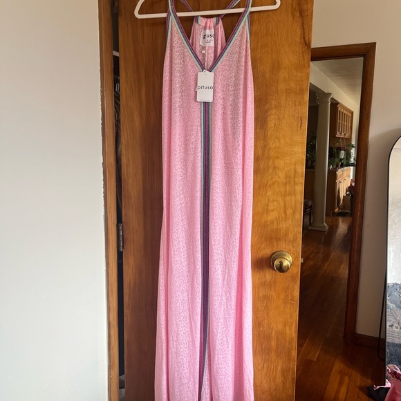 Pitusa Inca Cheetah Sundress in Light Pink standard size - Picture 2 of 5